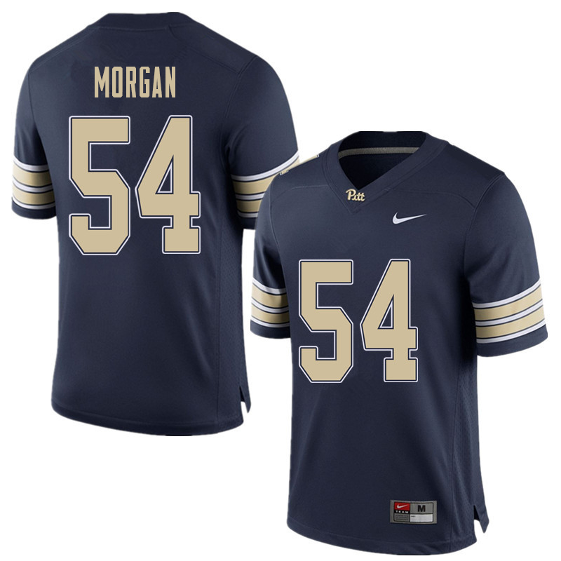 Men #54 Justin Morgan Pittsburgh Panthers College Football Jerseys Sale-Home Blue